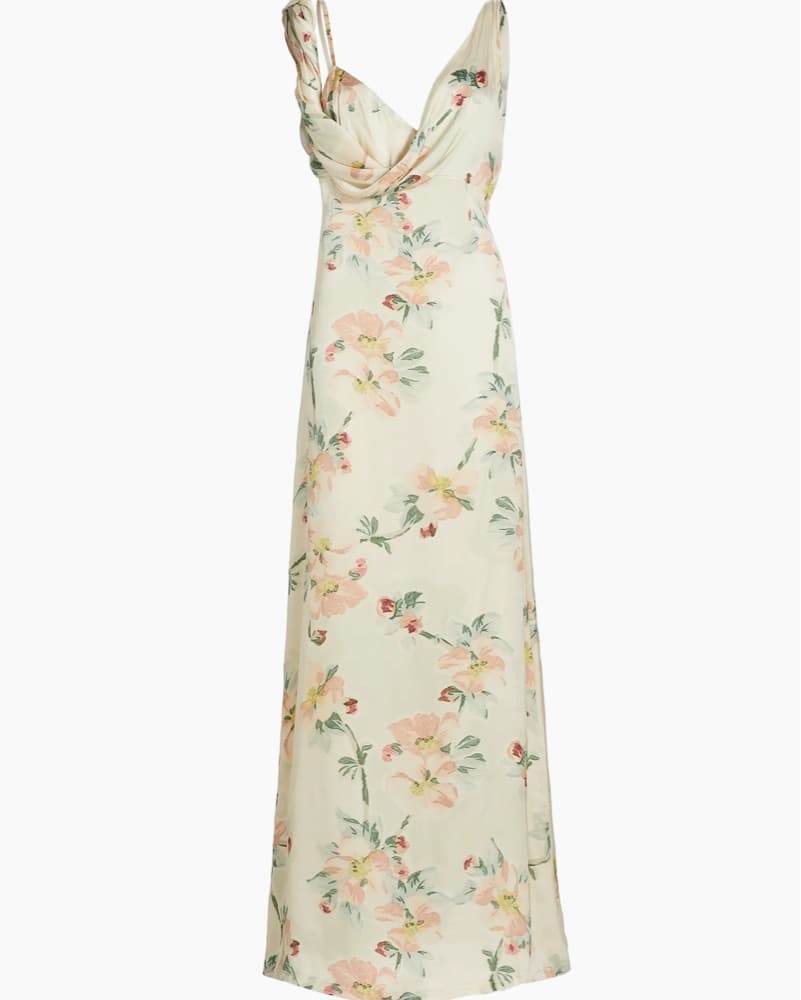 Toteme Floral Draped Dress  - Image 5