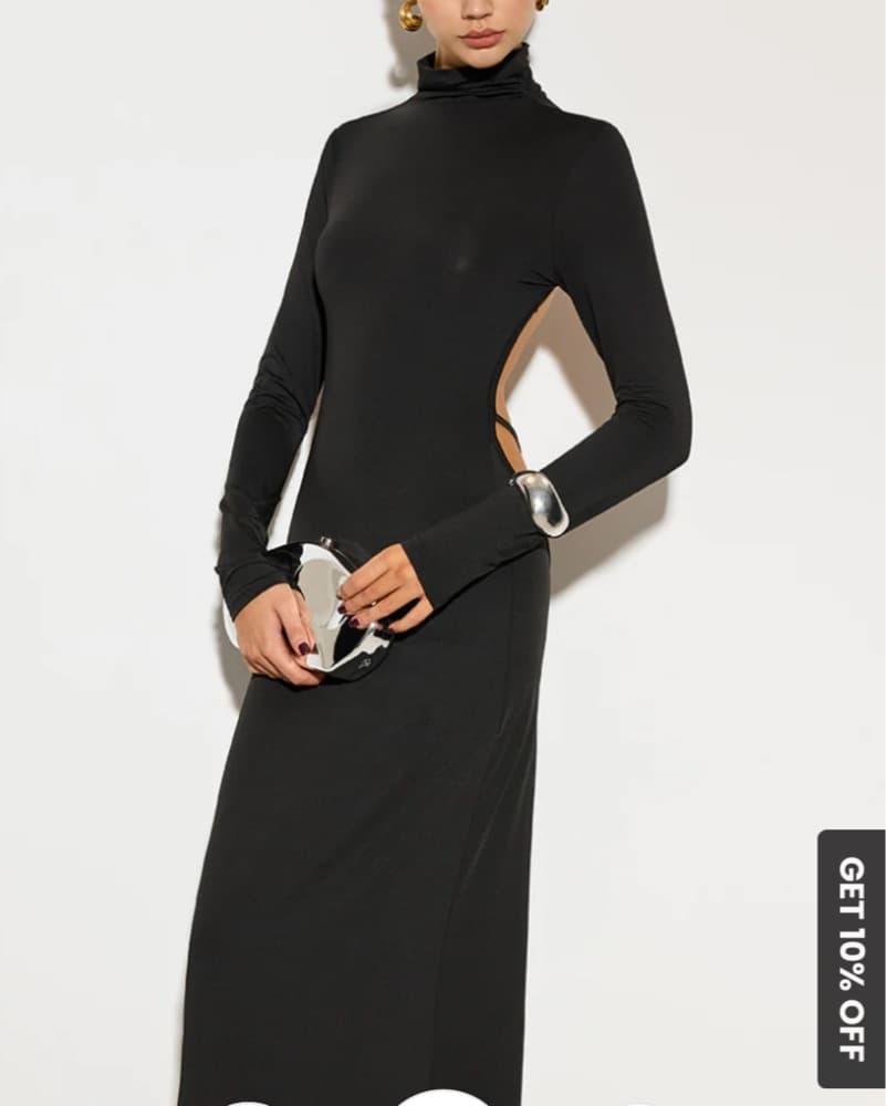 Commense Backless Maxi Dress black - Image 2