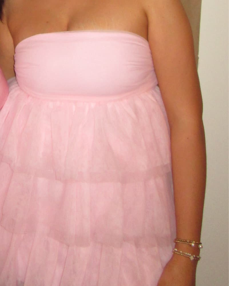 Dreamy Pink Tiered Tulle Dress - Image 4