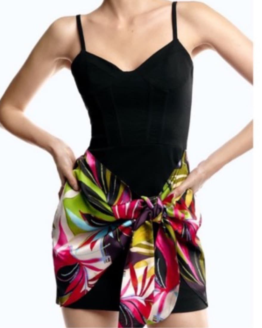 ZARA Floral Wrap Mini Dress - Image 1