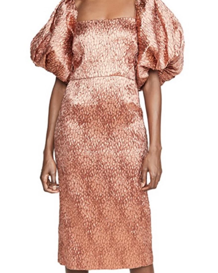 Rachel Comey Copper Structured Dress - Image 3