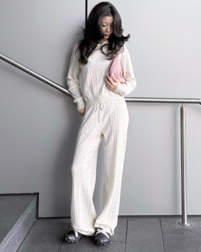 Uniqlo Cable Knit Loungewear Set - Image 3