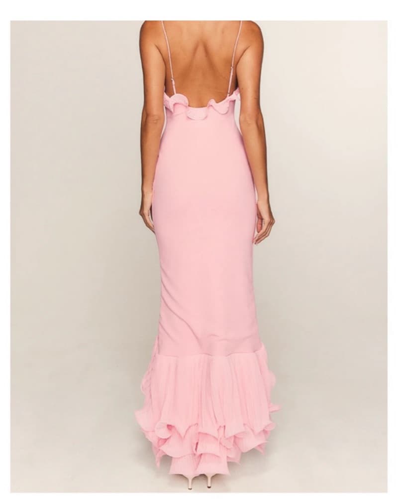 White fox Boutique Pink Petals Dress - Image 2
