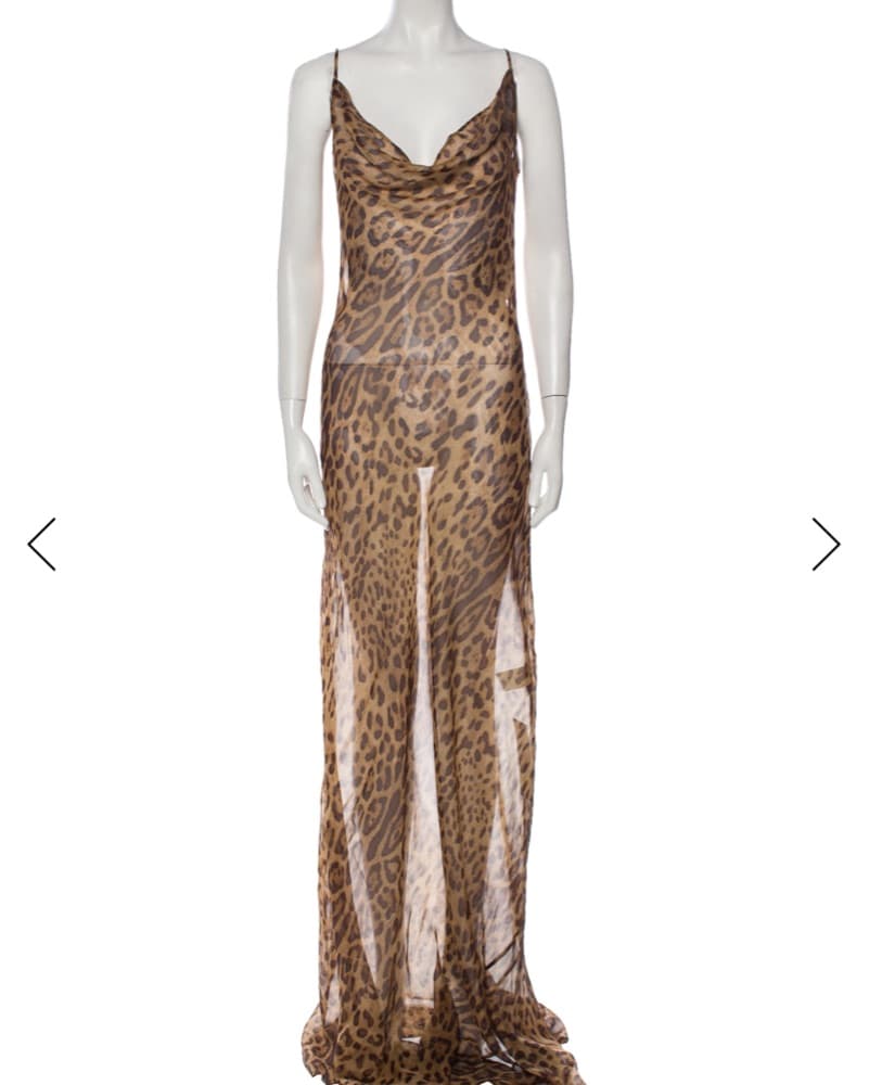 Rat & Boa Leopard Print Maxi Dress - Image 2