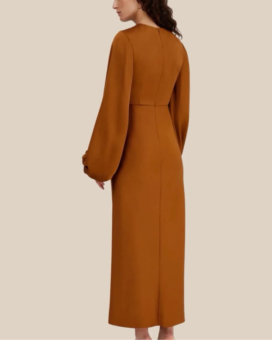 Significant Other Lara Dress in Caramel - Image 2