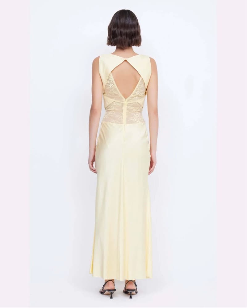Bec + Bridge Juliet V-neck dress butter - Image 3