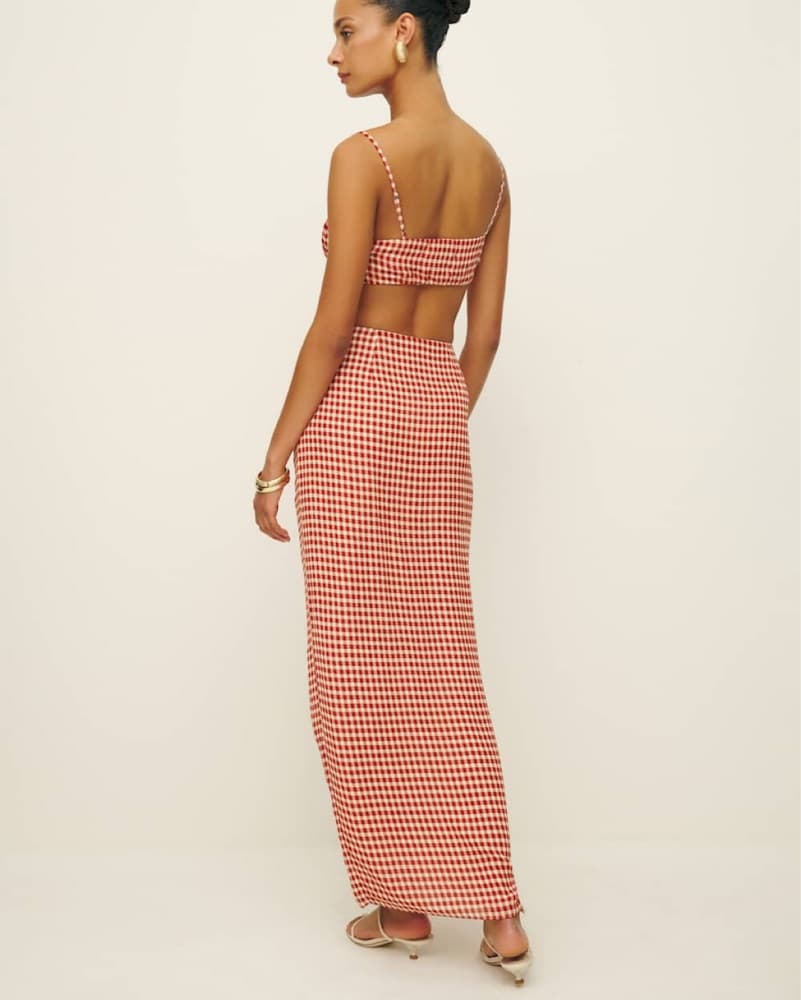 Red Gingham Two-Piece Matching Set - Image 4