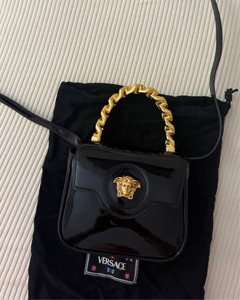 Versace Black & Gold Bag - Image 2
