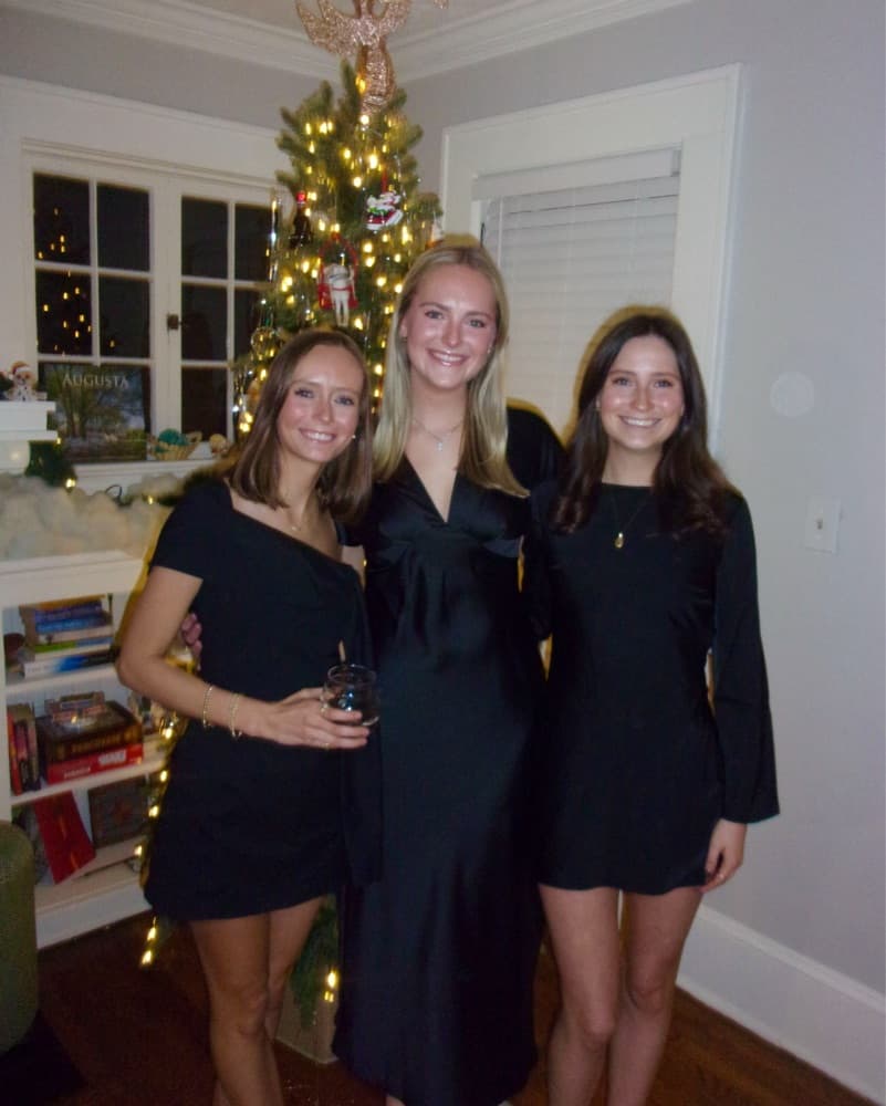 Black Satin Revolve Low Back Dress  - Image 3