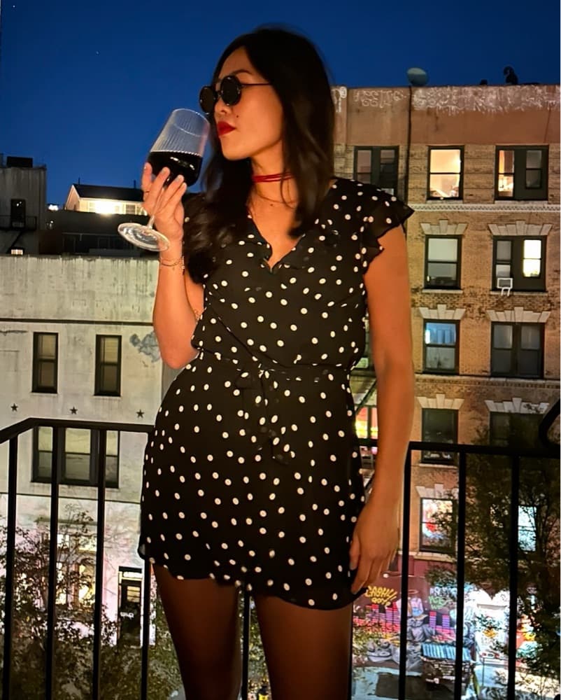  Polka dot black dress - Image 6