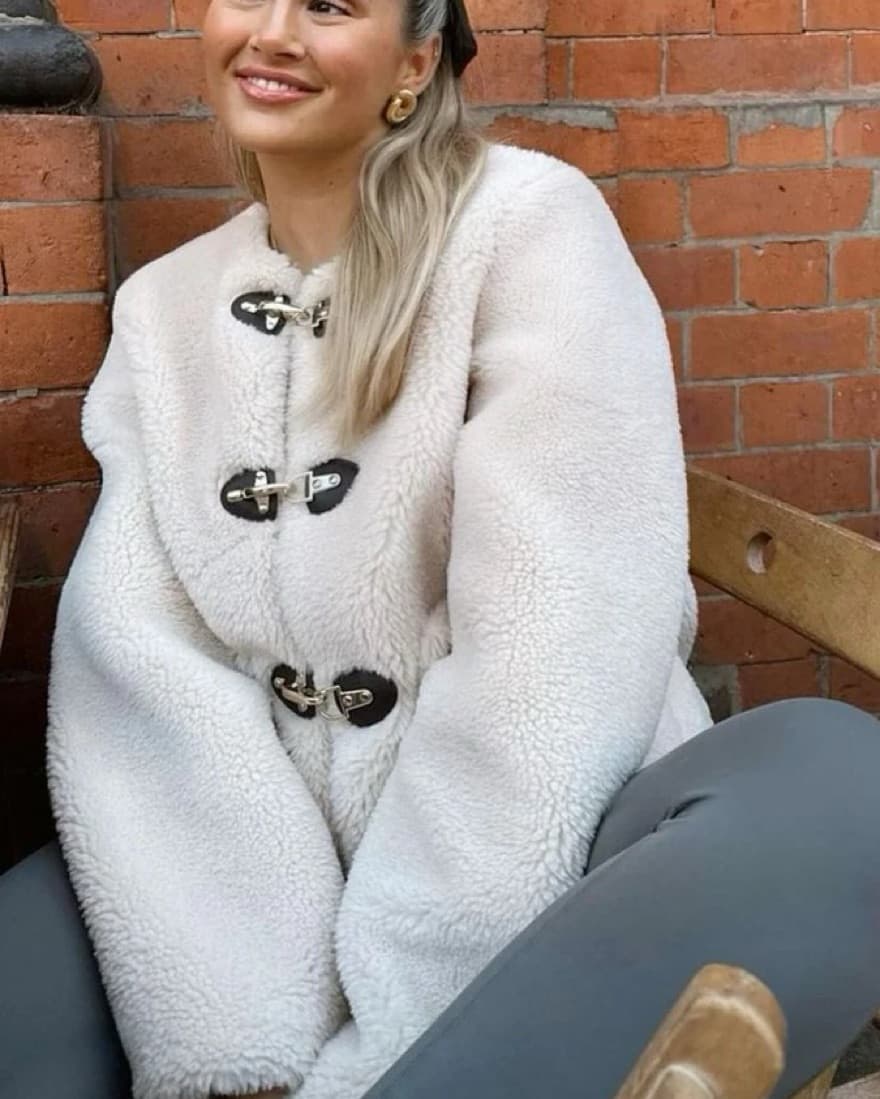 Faux Shearling Carabiner Jacket   - Image 2