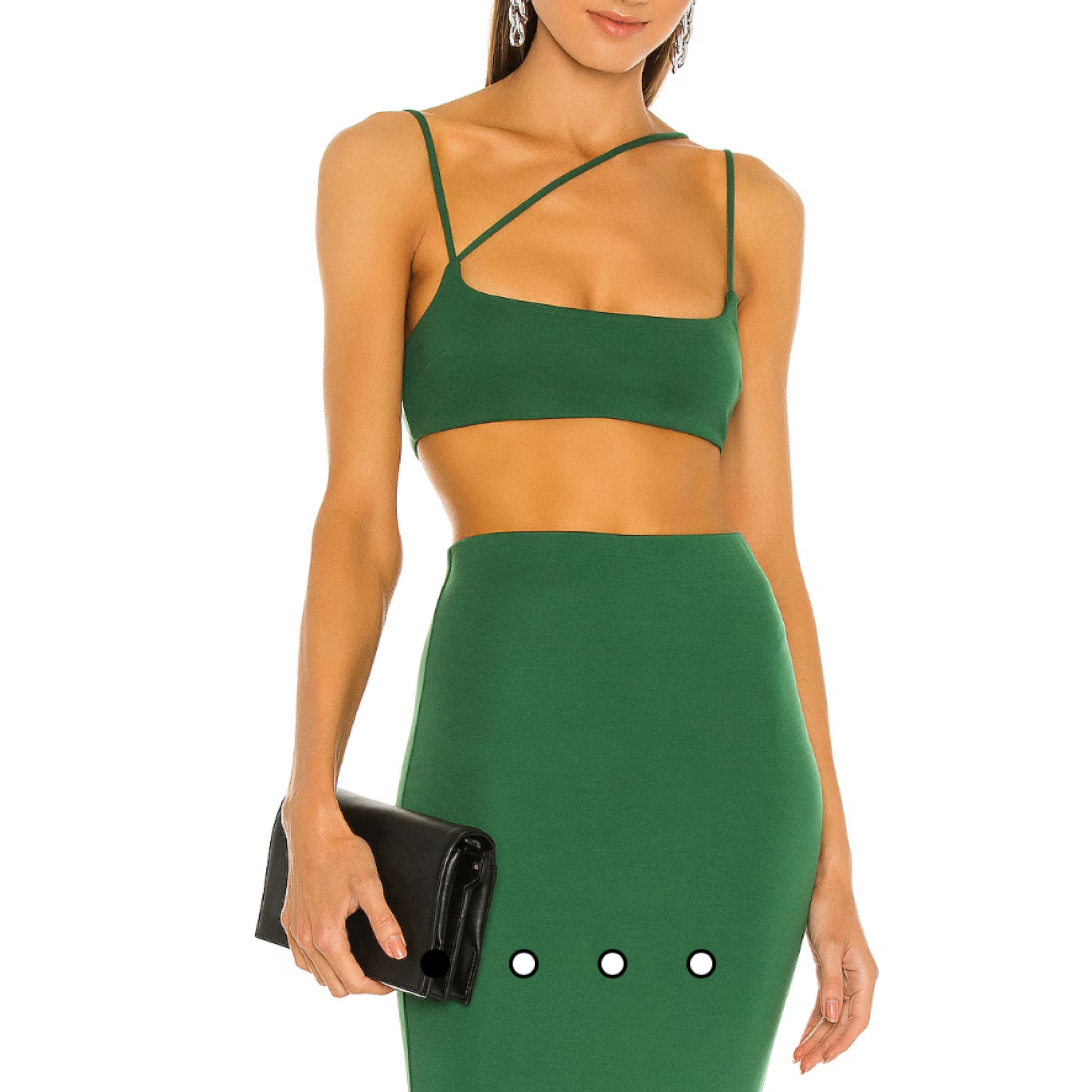 REVOLVE AMIRA CROP TOP IN GREEN  - Image 1