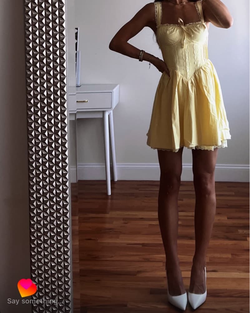 Elegant Lace-Trimmed Sundress - Image 2