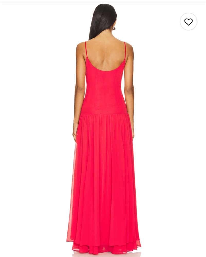 Red formal Gown - Image 2
