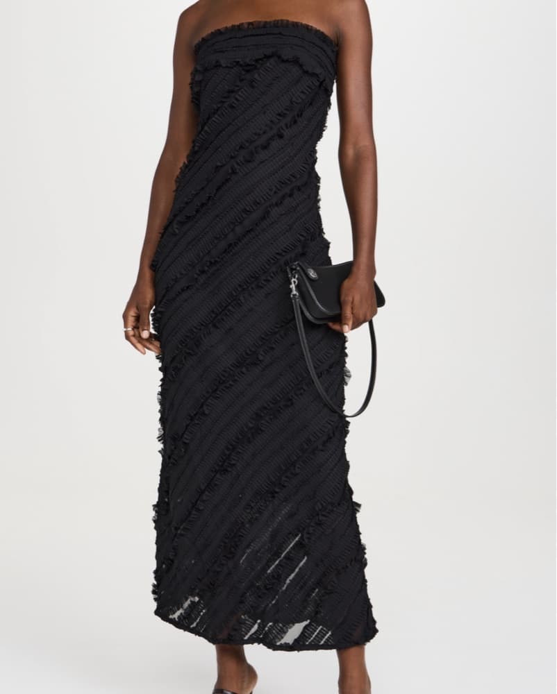 Endless Rose Strapless Ruffle Maxi Dress - Image 4