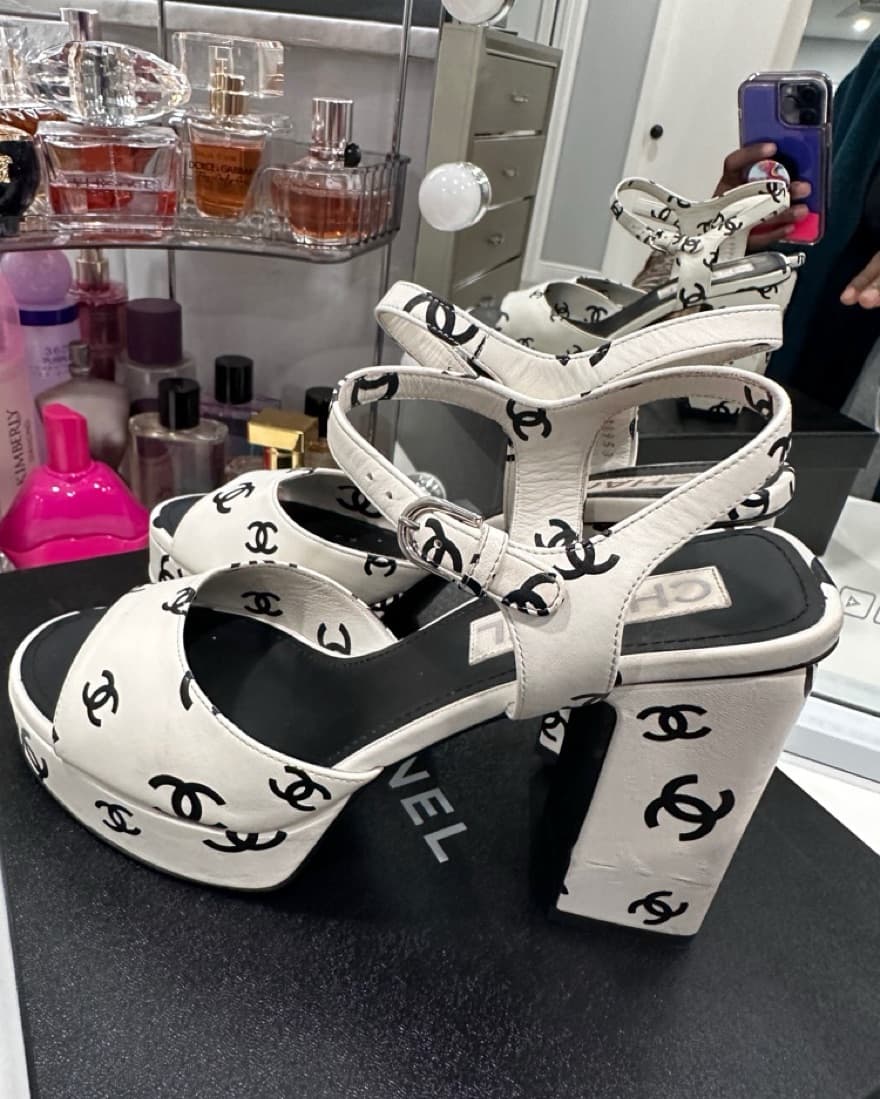 Chanel Crazy CC Platform Heels  - Image 1