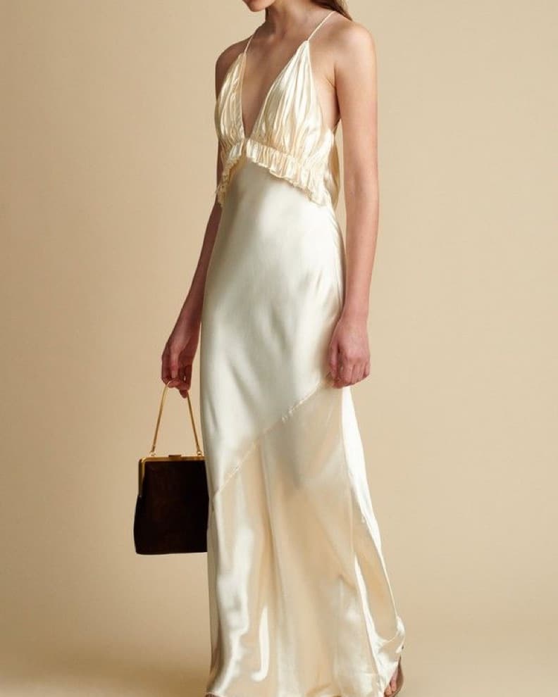 Khaite Nirva Cream Dress - Image 1