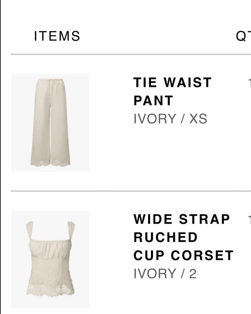 White Lace Two Piece Pant Set  - Image 2