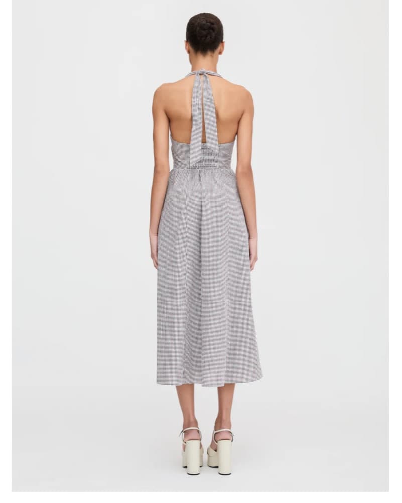 Hill House Gingham Halter Midi Dress  - Image 4
