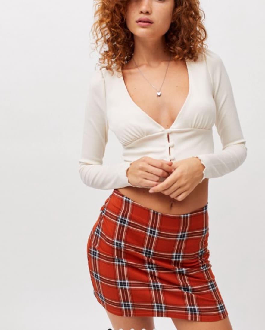 Ruby Button-Up Cropped Top - Image 2