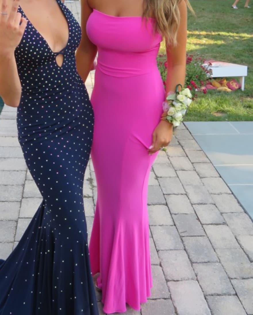 Norma Kamali Pink Strapless Gown - Image 4