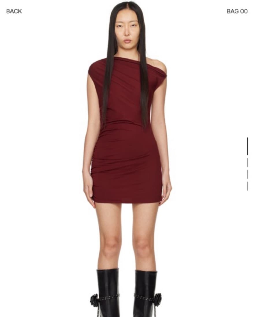 MIAOU burgendy shiloh minidress - Image 1