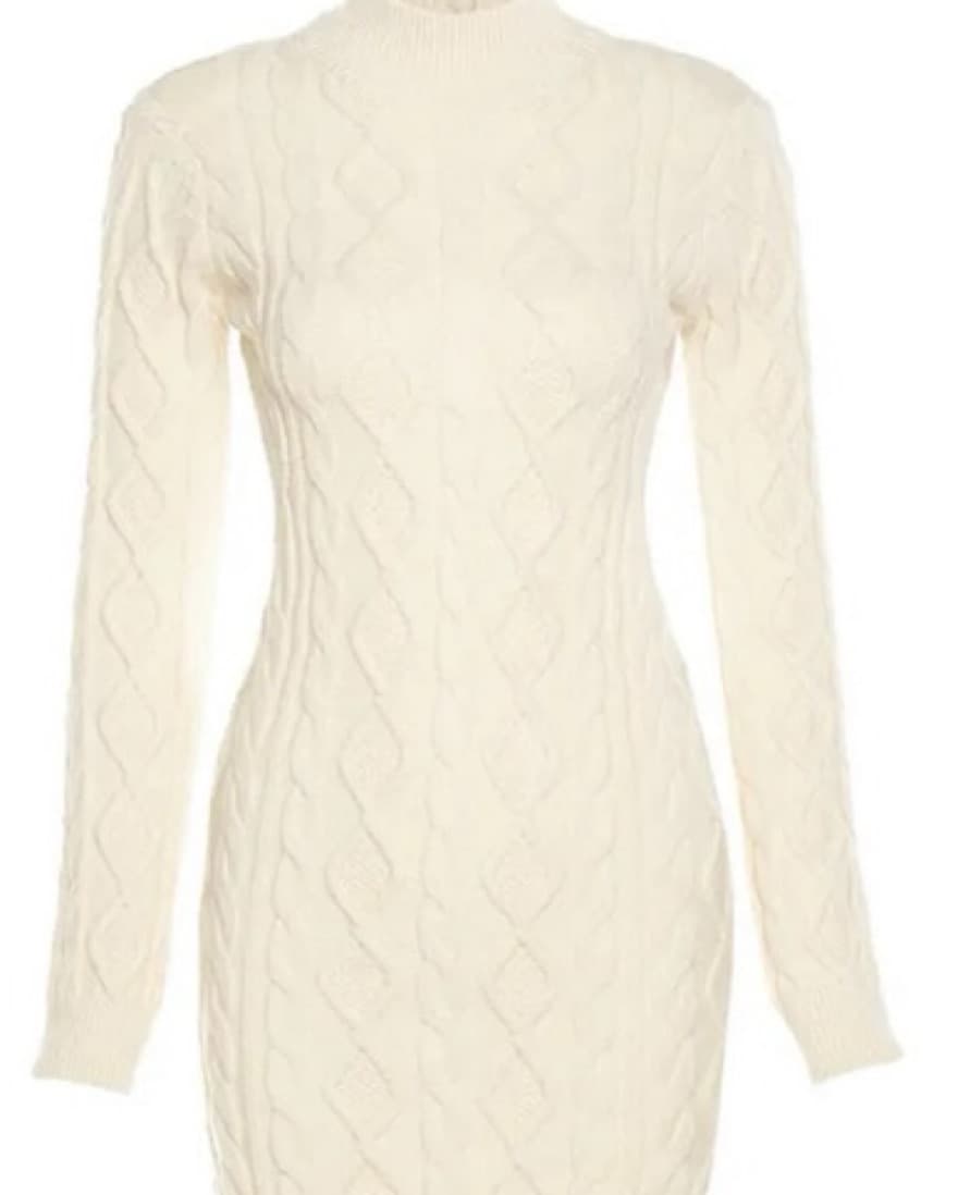Jlux Label Cable Knit Dress  - Image 4