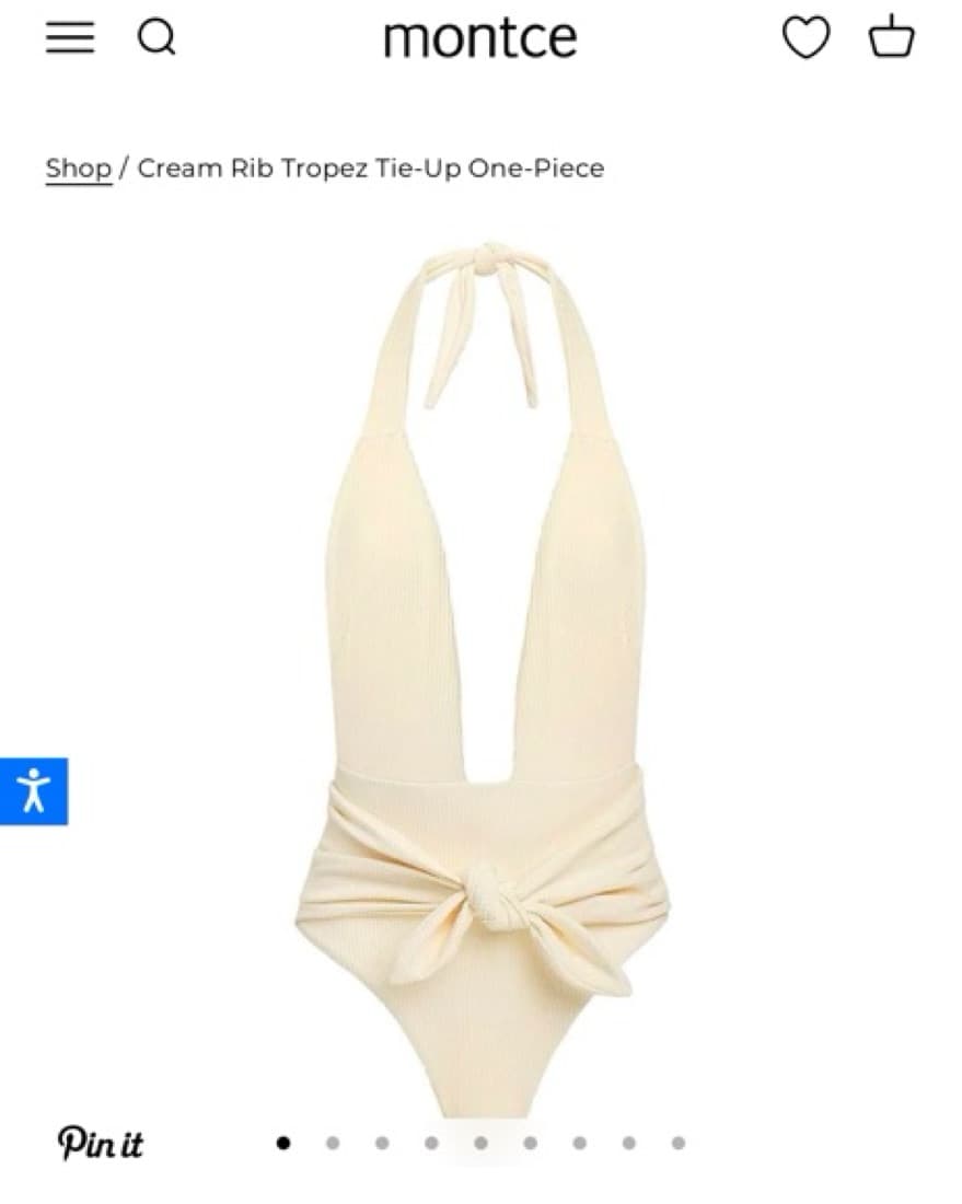 Montce Cream Tropez One-Piece - Image 1