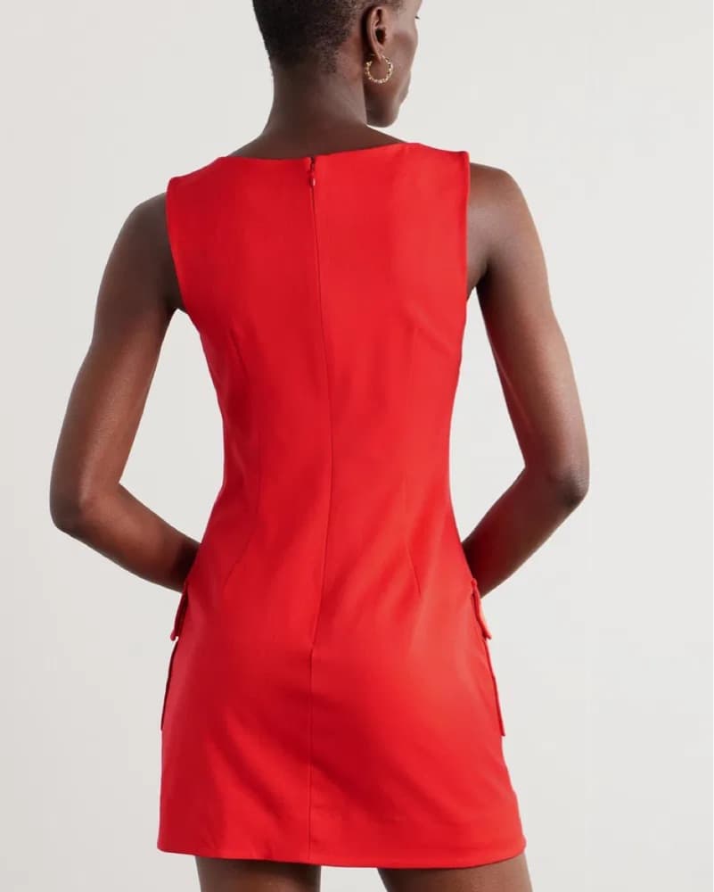 Staud SHEILA DRESS RED - Image 3