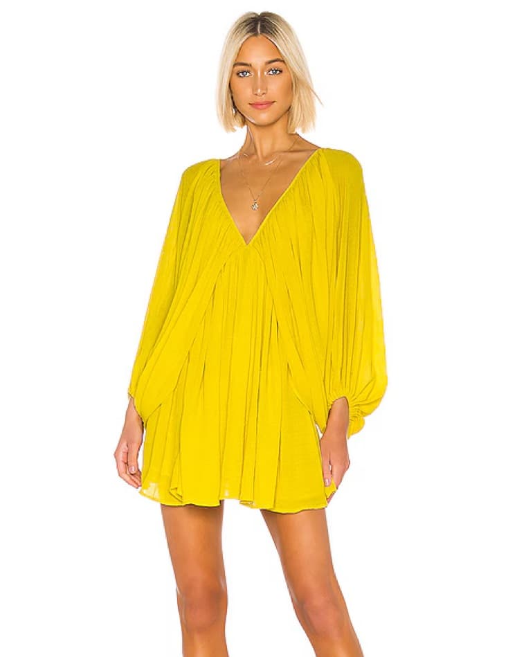Tularosa Yellow Mini Dress - Image 1