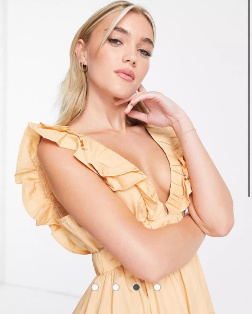 Abercrombie Plunge Tiered Ruffle Dress - Image 2