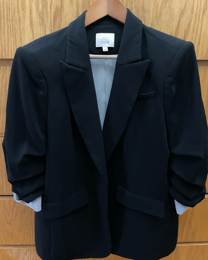 Cinq à Sept Black Oversized Blazer  - Image 2