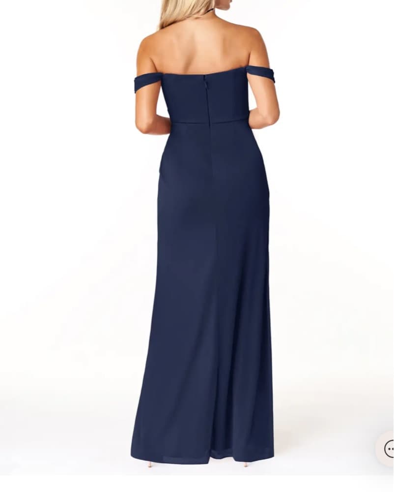 Azazie Tessa Navy Blue - Image 4