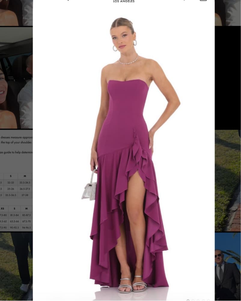 Strapless Maxi Wedding Guest Dress - Image 3