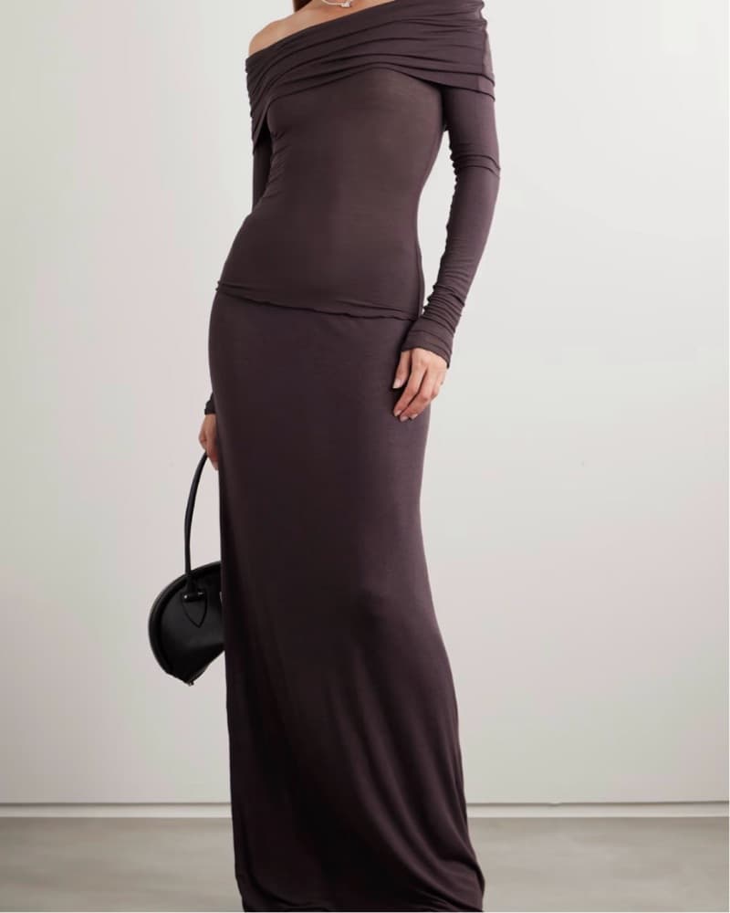 Skims Sheer Off-Shoulder/Skirt Set - Image 2