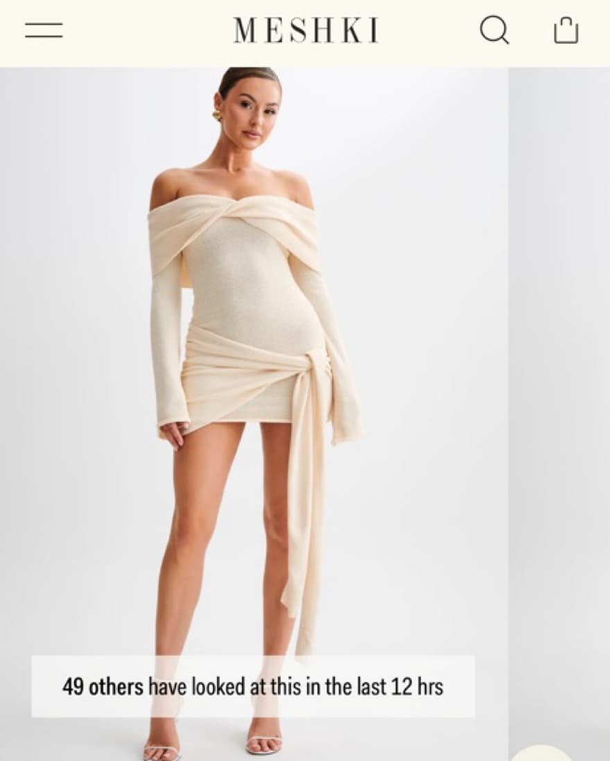 Meshki Camryn Off The Shoulder Mini - Image 3