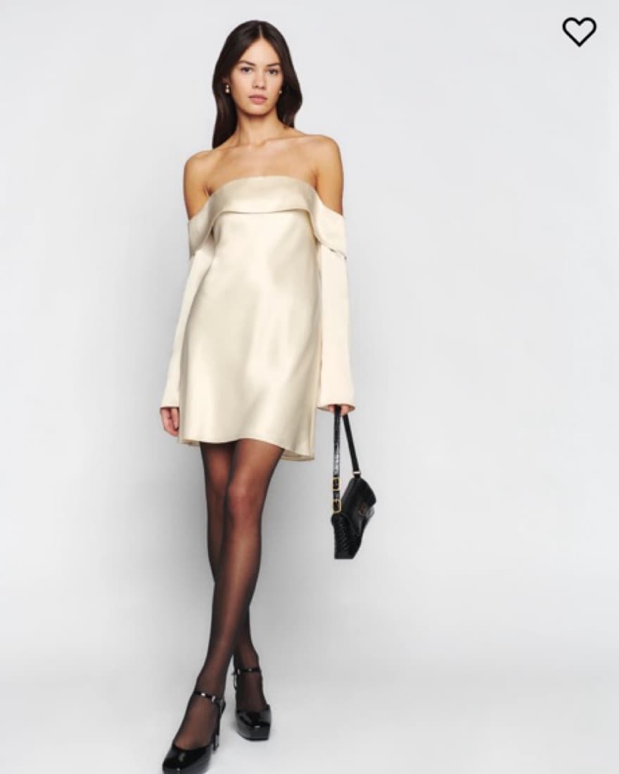 White Reformation Maves Dress - Image 1