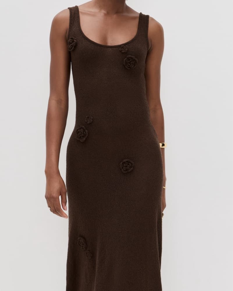 Brown Floral Dress - Image 1