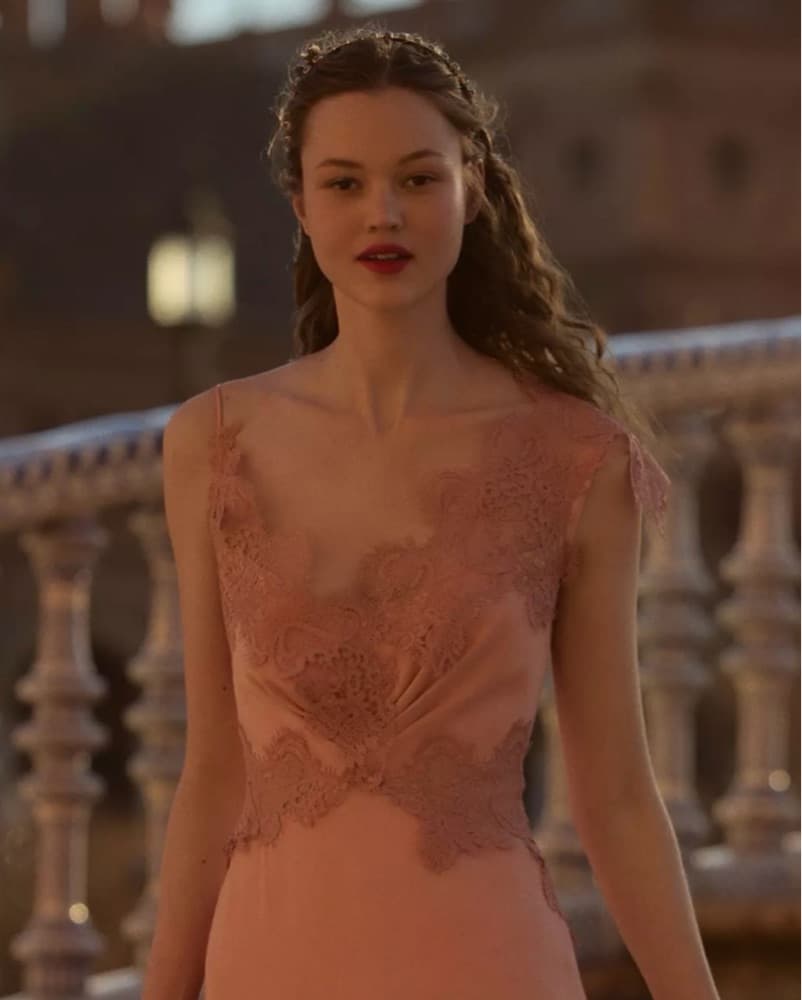 BHLDN Evelyn Lace High-Low Midi Dress - Image 3