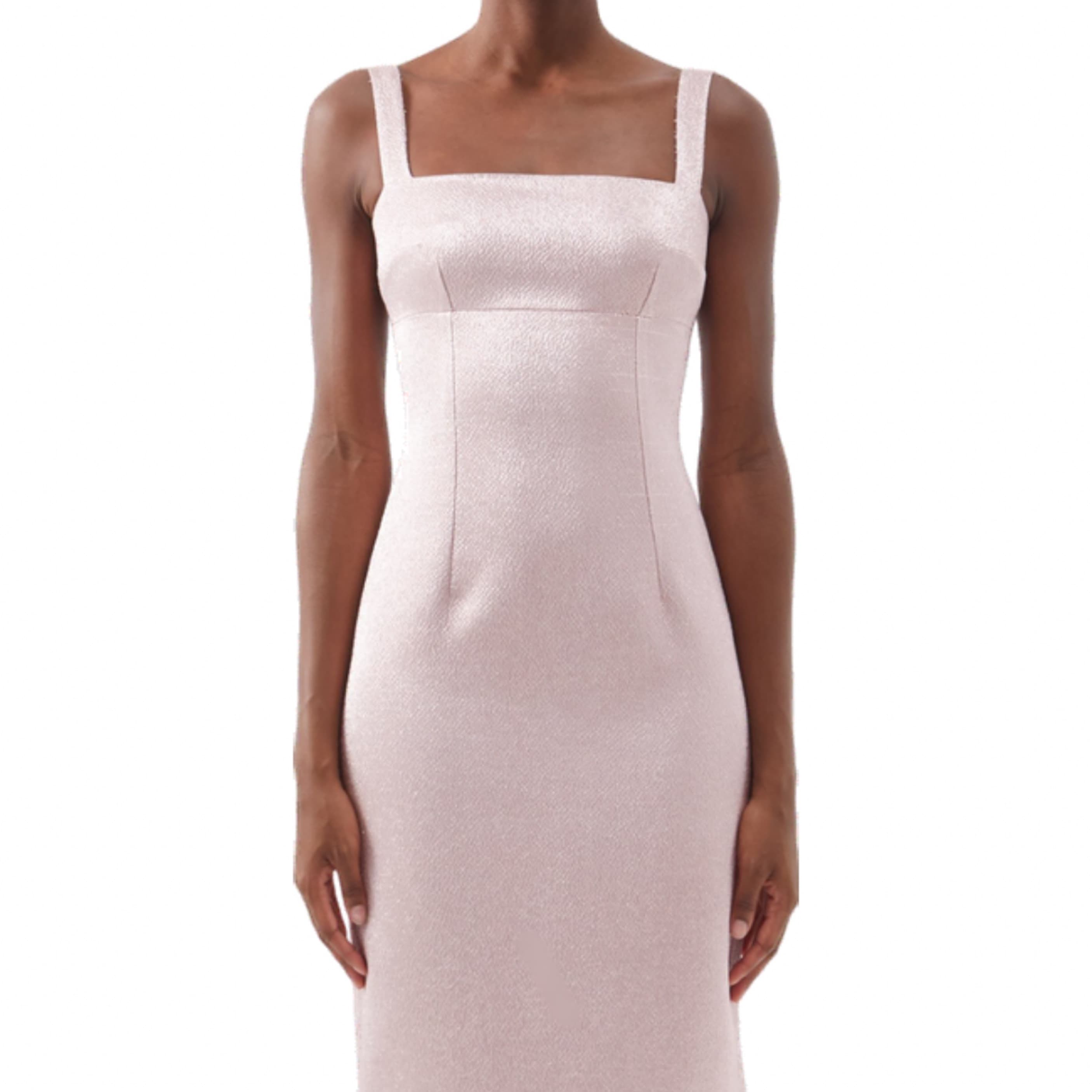 Emilia Wickstead Pink Shimmer Gown - Image 3