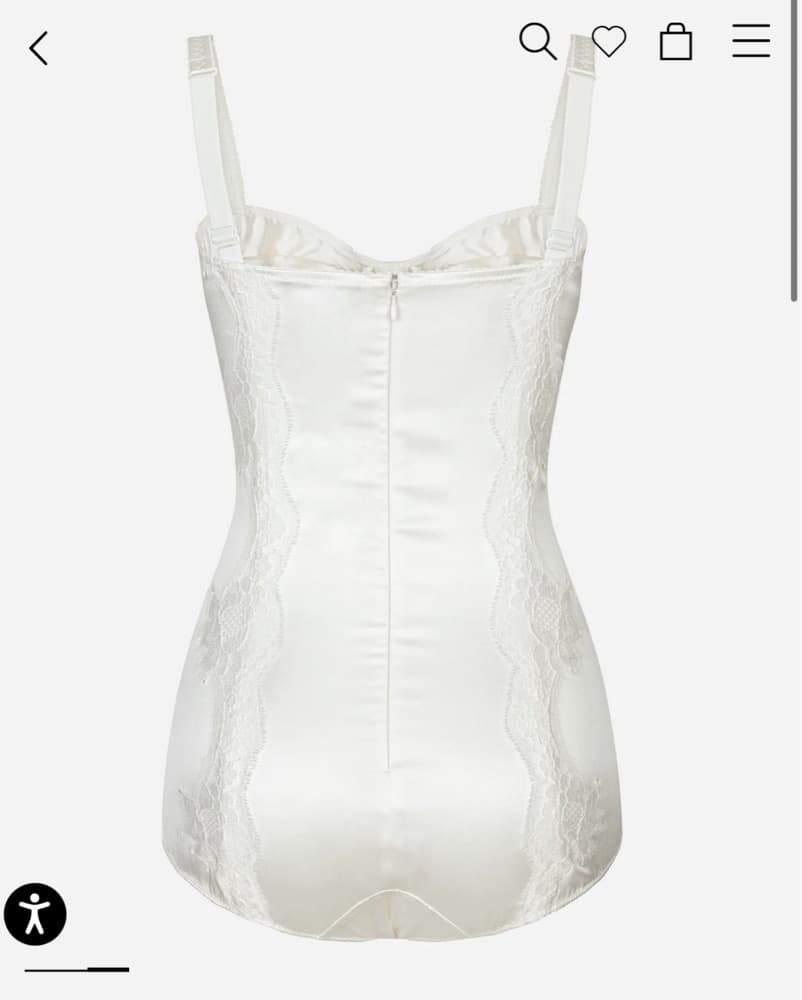 Dolce & Gabbana Bridal Lace Bodysuit - Image 3