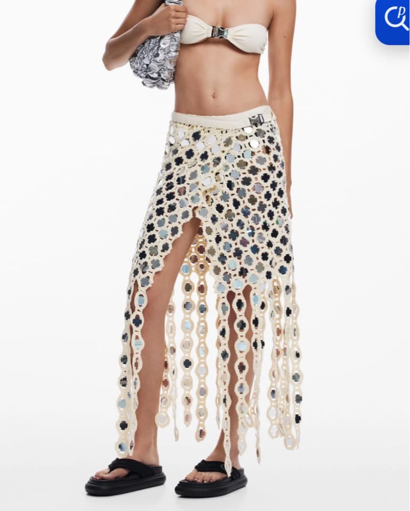 Mirror Wrap Coverup Skirt - Image 1