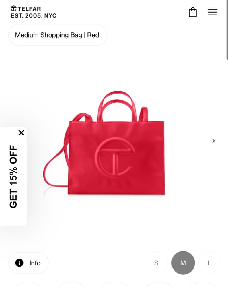 Medium Red Telfar! - Image 1
