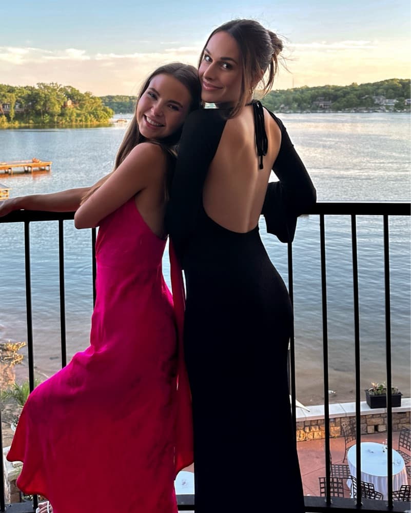 Black Open Back Dress - Image 1
