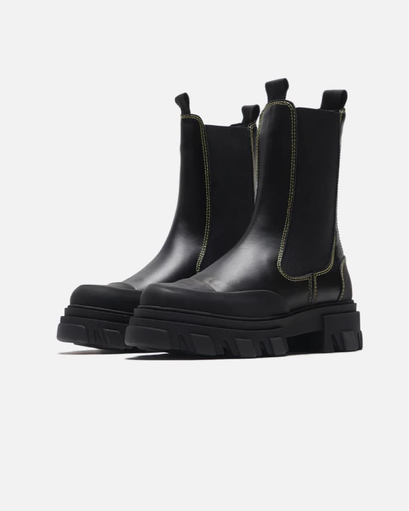 Ganni Black Chelsea Boots - Image 1