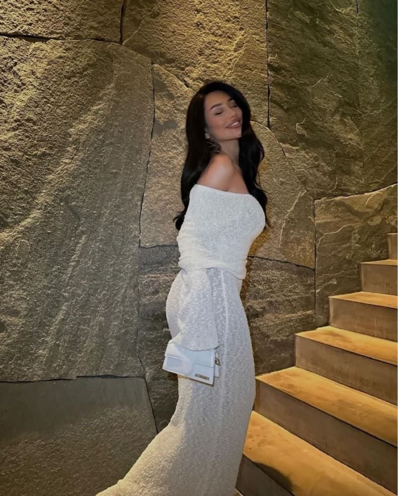 Meshki Marisol Off Shoulder Knit Dress - Image 5