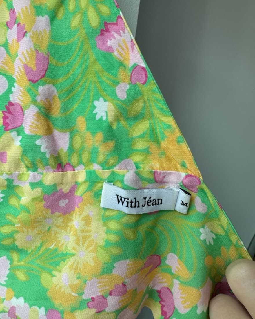 Withjean Green Floral Halter Crop Top - Image 3