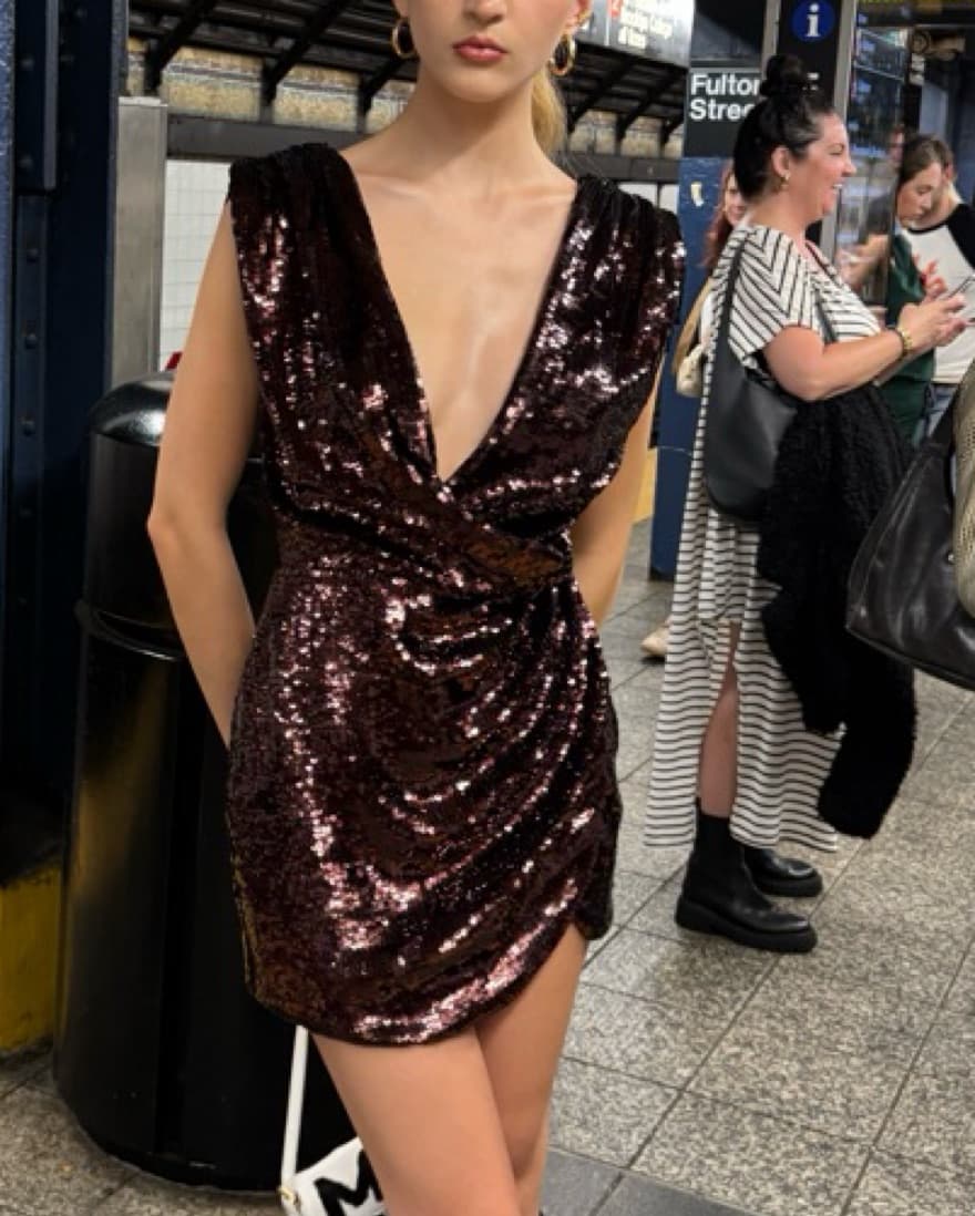 Aknvas Sequin Mini Dress  - Image 3
