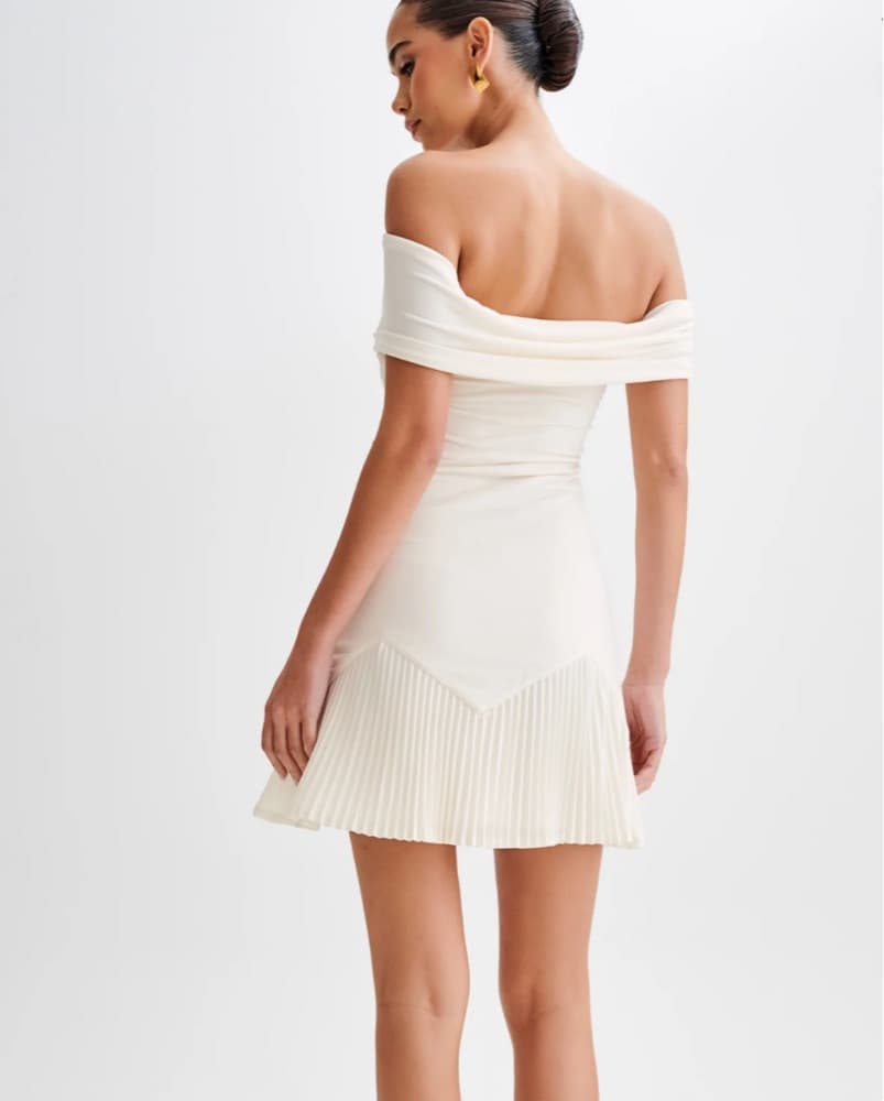 Meshki Ivory Mini “Melina” Dress   - Image 5