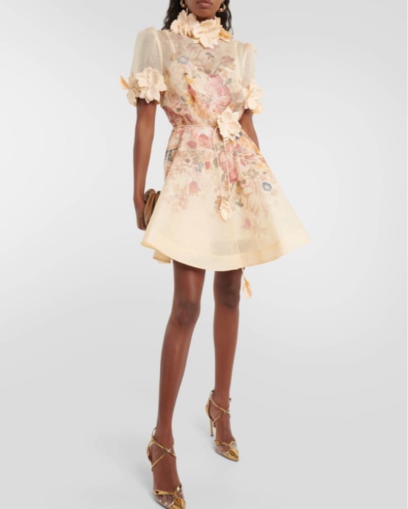 Zimmermann floral applique mini dress - Image 4